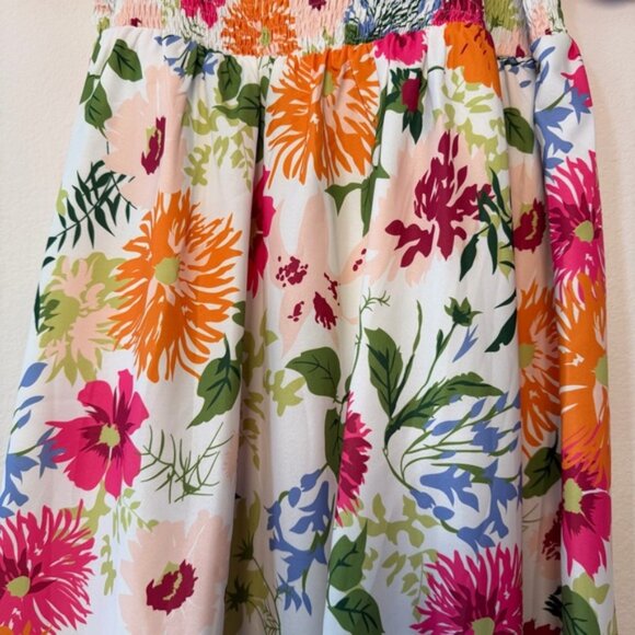 BloomChic Colorful Floral Smocked Dress - Picture 3 of 5